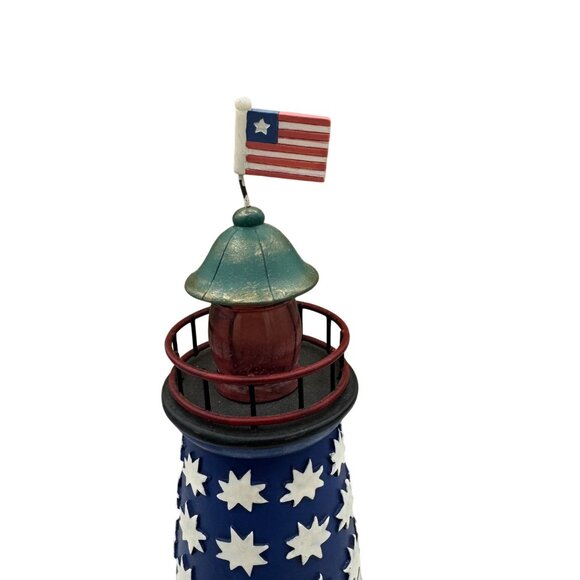 Jim Shore Heartwood Creek One Nation Under God Patriotic Lighthouse Figurine - Picture 2 of 7